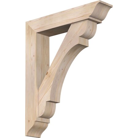 Olympic Traditional Smooth Bracket W/ Offset Brace, Douglas Fir, 7 1/2W X 36D X 44H